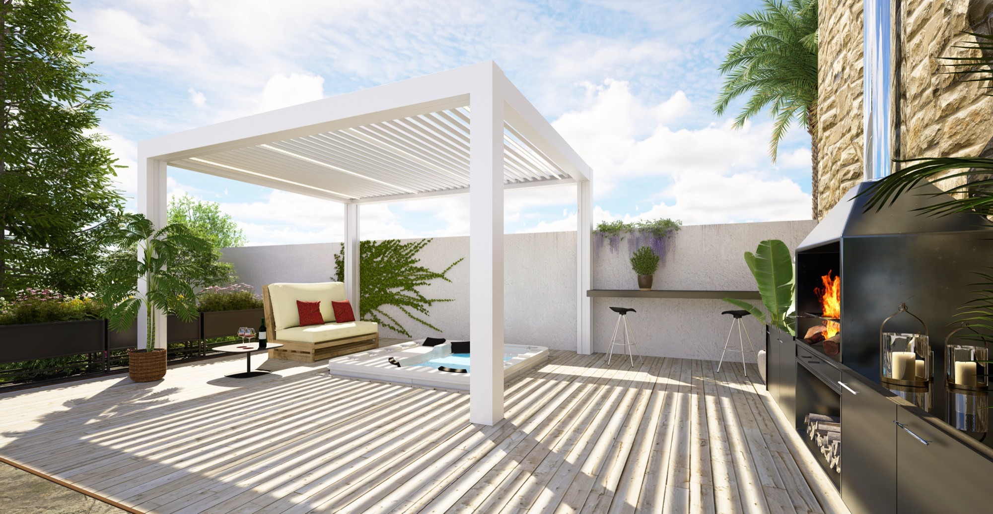 Pergola autoportée