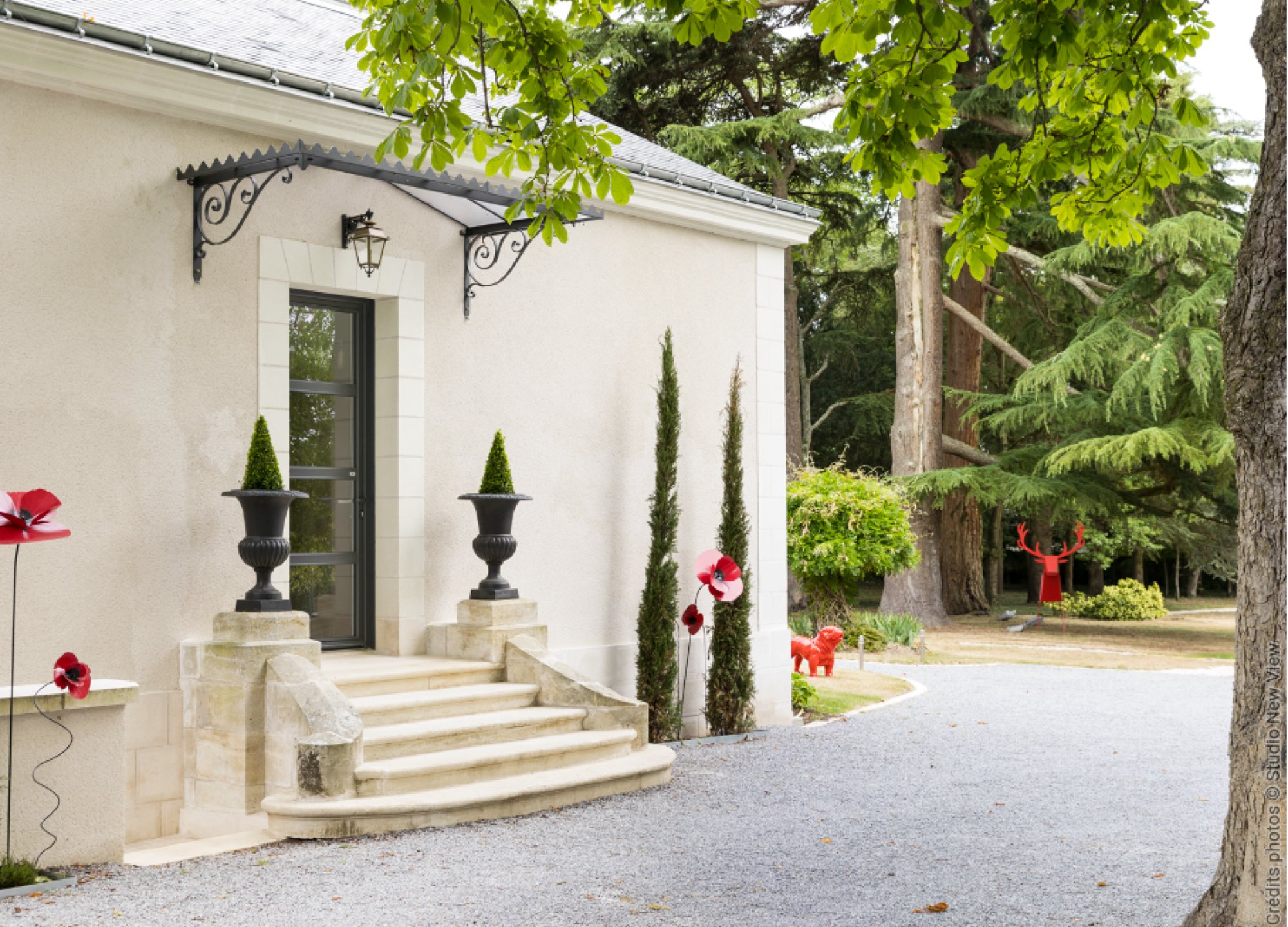 Porte d'entrée contemporaine