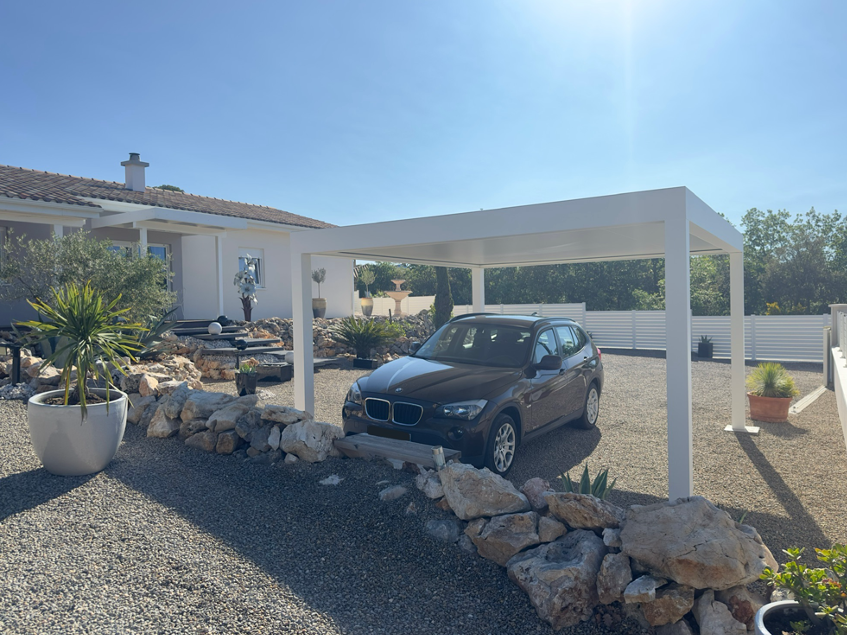 Carport aluminium thermolaqué